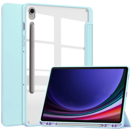 Etui Bizon Case Tab Clear Matt do Samsung Galaxy Tab S9, błękitne