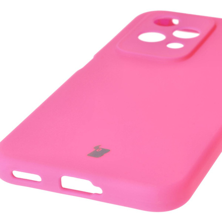 Silikonowe etui Bizon Soft Case do Honor 200 Lite, neonowo-różowe