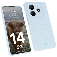 Pancerne etui Bizon Case Tur do Xiaomi Redmi Note 14 5G, jasnoniebieskie