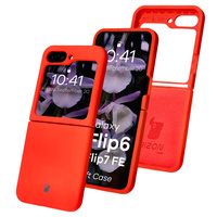 Silikonowe etui Bizon Soft Case do Galaxy Z Flip7 FE / Z Flip6, czerwone
