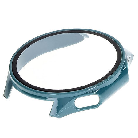 Etui ze szkłem do zegarka Bizon Case Watch Adamo do OnePlus Watch 3 / Oppo Watch X2, zielone