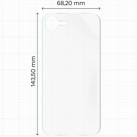 Folia hydrożelowa na tył Bizon Glass Hydrogel Back Duo do iPhone 16e, 2 sztuki