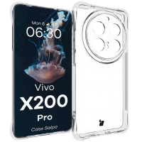 Elastyczne etui Bizon Case Salpa do Vivo X200 Pro, przezroczyste