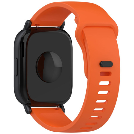 Pasek silikonowy do smartwatcha, Bizon Strap Watch Silicone Pro H, Quick Release 22 mm, pomarańczowy