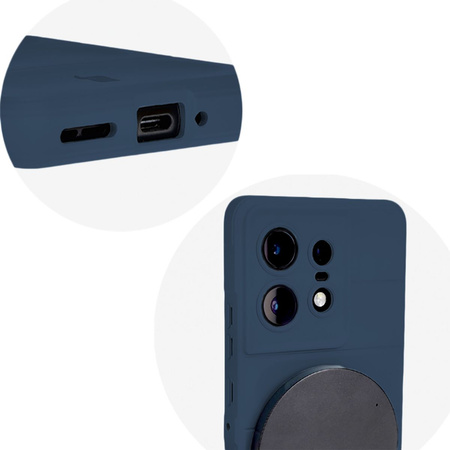 Pancerne etui Bizon Case Tur do Motorola Edge 50 Pro, granatowe