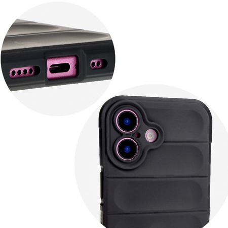 Pancerne etui Bizon Case Tur do iPhone 16 Plus, czarne