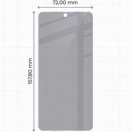 Prywatyzujące szkło hybrydowe Bizon Glass Mule Shadow do Motorola Moto G86 5G, matowe