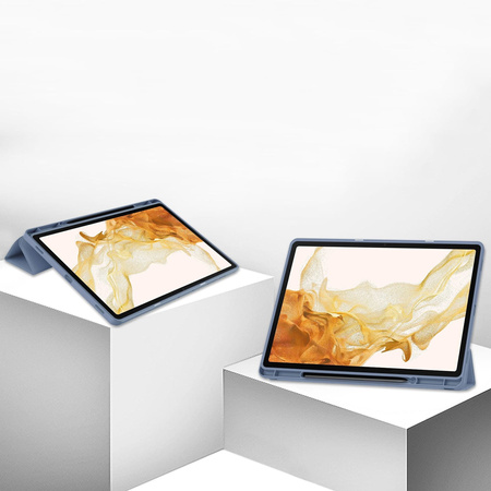 Etui Bizon Case Tab Lizard do Samsung Galaxy Tab S10 Plus / S9 Plus, fioletowe