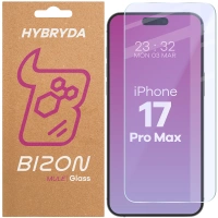 Elastyczne szkło hybrydowe Bizon Glass Mule do iPhone 17 Pro Max