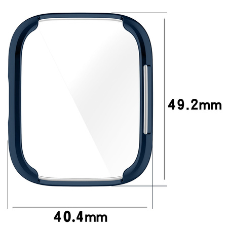 Etui Bizon Case Watch Felipe do Xiaomi Redmi Watch 3 Active, niebieskie