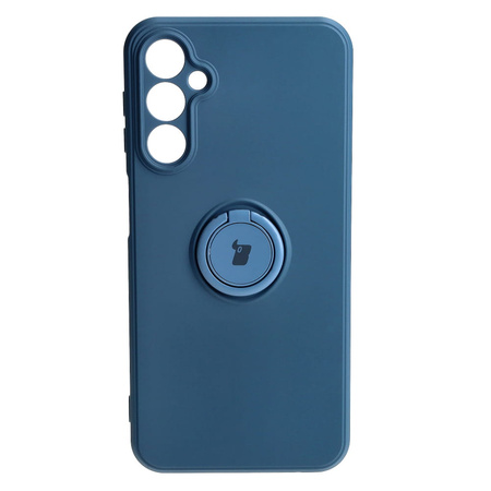 Etui Bizon Case Silicone Ring Sq do Galaxy A24, granatowe