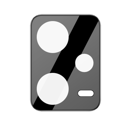 Szkło na aparat Bizon Glass Silk Lens do Poco X5, Redmi Note 12 5G, 2 sztuki