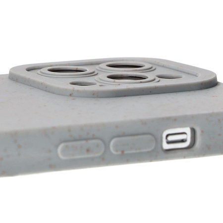 Ekologiczne etui Bizon Bio-Case do iPhone 14 Pro, szare