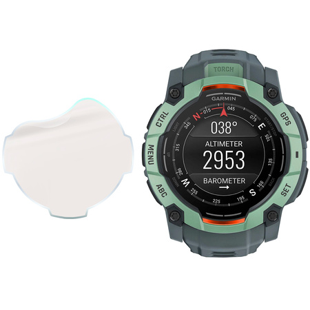 Folia matowa Bizon Glass Watch Film Sun Duo do Garmin Instinct 3 50 mm, 2 sztuki