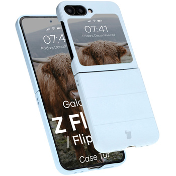 Pancerne etui Bizon Case Tur do Galaxy Z Flip6, jasnoniebieskie