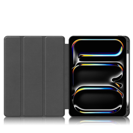 Etui Bizon Case Tab Lizard do iPad Pro 11" 2025 / 2024, ciemnofioletowe