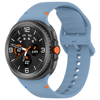 Silikonowy pasek Bizon Strap Watch Silicone do Galaxy Watch Ultra 47 mm, żółty