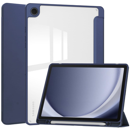 Etui Bizon Case Tab Clear Matt do Galaxy Tab A9 Plus, granatowe