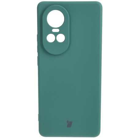 Etui Bizon Case Silicone Sq do Oppo Reno 10 Pro 5G, ciemnozielone