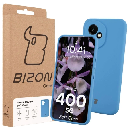 Silikonowe etui Bizon Soft Case do Honor 400, niebieskie