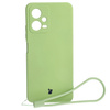 Etui Bizon Case Silicone Sq do Xiaomi POCO X5, Redmi Note 12 5G, jasnozielone