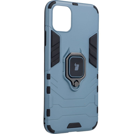 Etui Bizon Case Armor Ring do iPhone 11 Pro Max, niebieskie