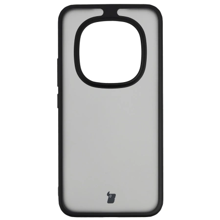 Etui Bizon Case Angelo do Xiaomi Redmi Note 15 Pro Plus 5G, przydymione z czarną ramką