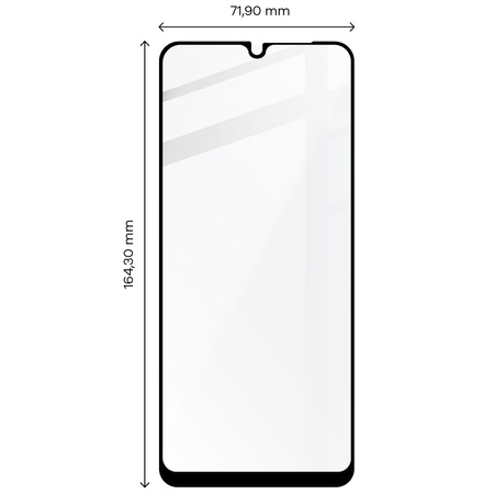 Szkło hartowane Bizon Glass Edge do Redmi 12C, czarne