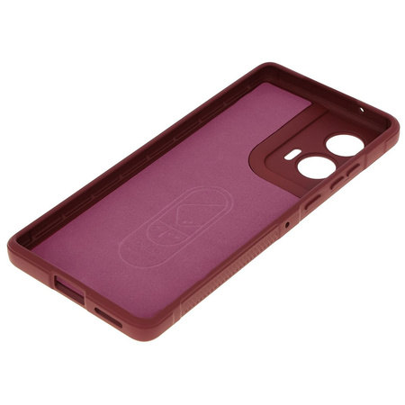 Pancerne etui Bizon Case Tur do Motorola Edge 50 Fusion, burgundowe