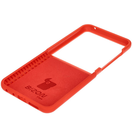 Silikonowe etui Bizon Soft Case do Motorola Razr 50 Ultra, czerwone