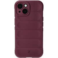 Pancerne etui Bizon Case Tur do iPhone 15, burgundowe