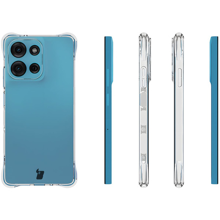 Elastyczne etui Bizon Case Salpa do Motorola Moto G75 5G, przezroczyste