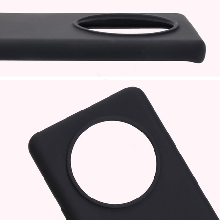 Silikonowe etui Bizon Soft Case do Honor Magic7 Lite, czarne