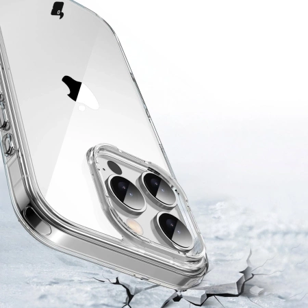 Etui Bizon Case Halo do iPhone 16 Pro Max, przezroczyste