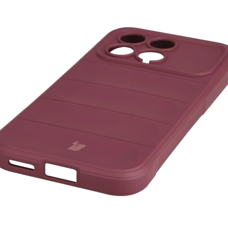 Pancerne etui Bizon Case Tur do Xiaomi POCO F8 Pro, burgundowe