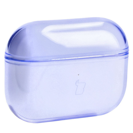 Etui Bizon Case Headphone Clear do Airpods Pro 2, przezroczysto-fioletowe