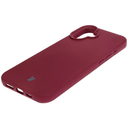 Silikonowe etui Bizon Soft Case do iPhone 16 Plus, ciemnofioletowe