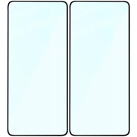 Szkło hartowane Bizon Glass Edge Duo do Xiaomi 14T Pro, czarna ramka, 2 sztuki