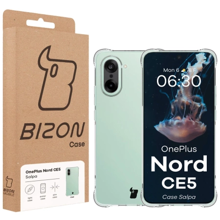 Elastyczne etui Bizon Case Salpa do OnePlus Nord CE5 5G, przezroczyste