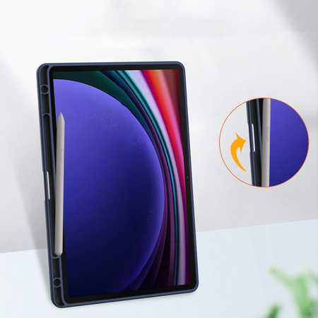 Etui Bizon Case Tab Clear Matt do Galaxy Tab S9, granatowe