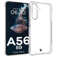 Elastyczne etui Bizon Case Salpa do Galaxy A56 5G, przezroczyste