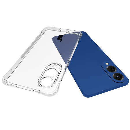 Elastyczne etui Bizon Case Salpa do Galaxy S25 Edge, przezroczyste