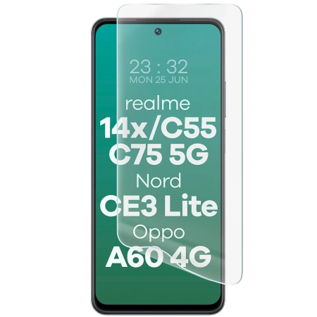 Folia hydrożelowa na ekran Bizon Glass Hydrogel Front do Realme 14x 5G / C55 / C75 / OnePlus Nord CE 3 Lite / Oppo A60 4G, 1 sztuka