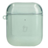 Etui Bizon Case Headphone Clear do Airpods 1/2, przezroczysto-zielone
