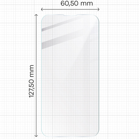 3x Szkło + szybka na aparat BIZON Clear 2 Pack do iPhone 13 Mini