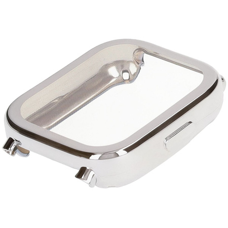 Etui z osłoną ekranu Bizon Case Watch Felipe do Xiaomi Redmi Watch 5 Active, srebrne