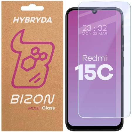 Elastyczne szkło hybrydowe Bizon Glass Mule do Xiaomi Redmi 15C 5G