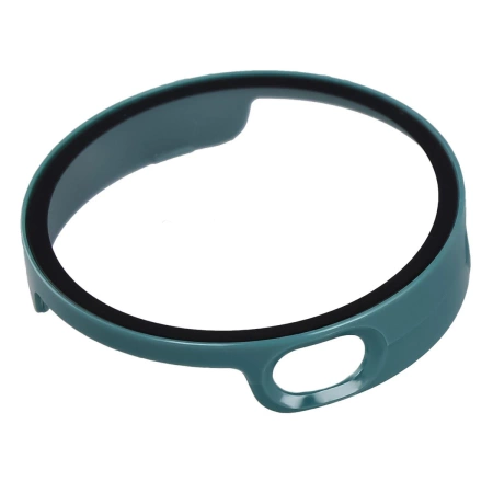 Etui ze szkłem do zegarka Bizon Case+Glass Watch do Xiaomi Watch S4 41 mm, zielone