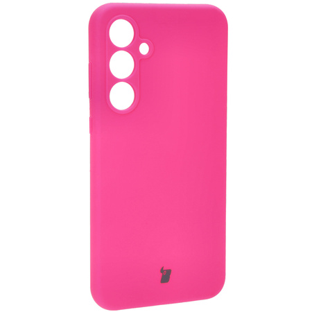 Silikonowe etui Bizon Soft Case do Galaxy A35 5G, neonowo-różowe