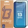 Szkło hartowane Bizon Glass Edge Duo do iPhone 13 / 13 Pro, czarna ramka, 2 sztuki
